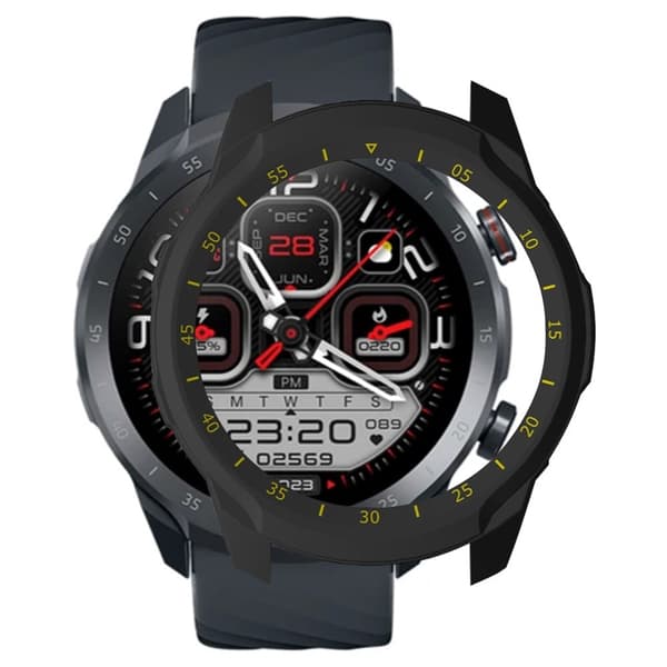 Mibro A2 Watch Case Drop-Proof Hard bump resistant Cover - Sort / Gul Black