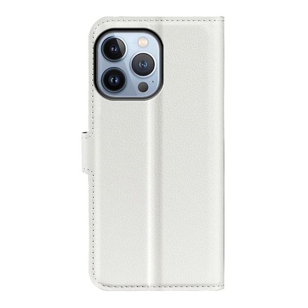 Klassisk iPhone 14 Pro flip etui - Hvid White
