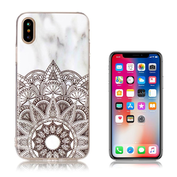 Marmormotiv iPhone X skal - Drömfångare multifärg