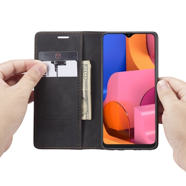 CaseMe vintage Samsung Galaxy A20s fodral - Svart Svart