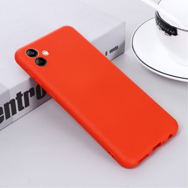 Matte Liquid silikone cover til Samsung Galaxy A04 - Rød Red