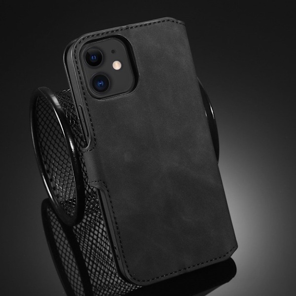 DG.MING iPhone 12 Mini retro etui - Sort Black