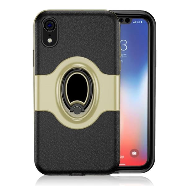 iPhone Xr hybrid etui med ringholder - Guld Gold
