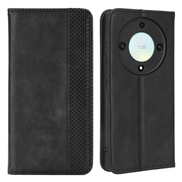 Bofink Vintage läder Honor Magic5 Lite / Honor X9a / Honor X40 fodral - Svart Svart