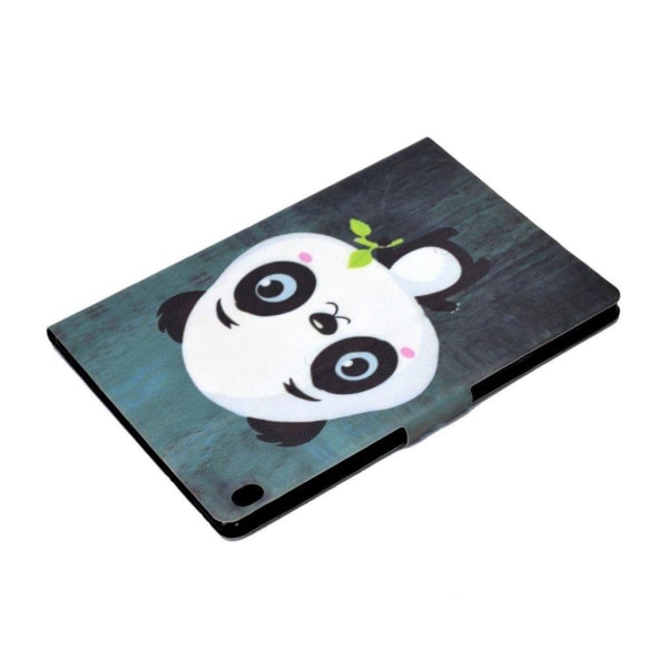 Lenovo Tab M10 pattern printing leather case - Panda White