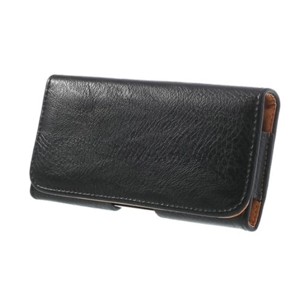 Belt Clip (Sort) Samsung Galaxy S5 Læder Flip Etui Black