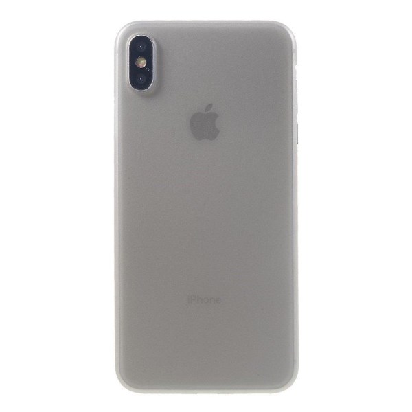 iPhone Xs Max Ultratunna Matt Fodral - Matt Grå Silvergrå