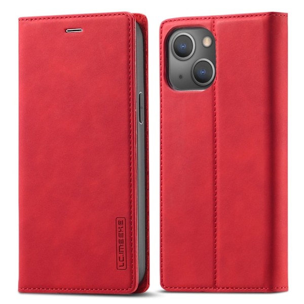 LC.IMEEKE iPhone 14 Läppäkotelo - Punainen Red