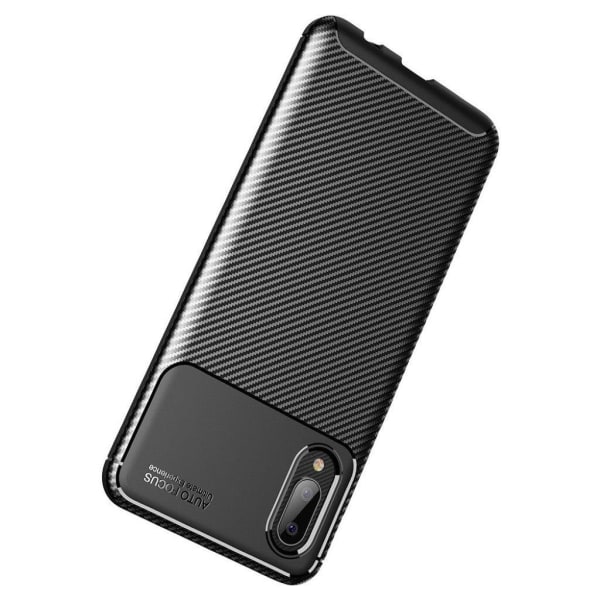 Carbon Shield Samsung Galaxy A02 kotelot - Musta Black