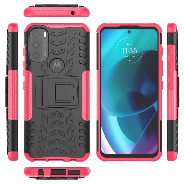 Offroad Motorola Moto G71 5G deksel - Rose Pink