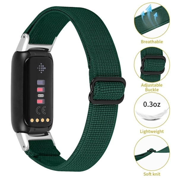 Fitbit Luxe urrem i nylon - Grøn Green