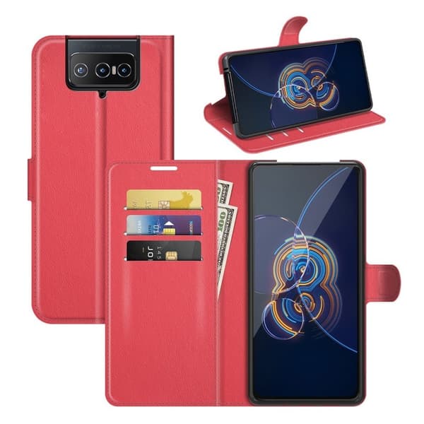 Classic Asus Zenfone 8 Flip fodral - Röd Röd