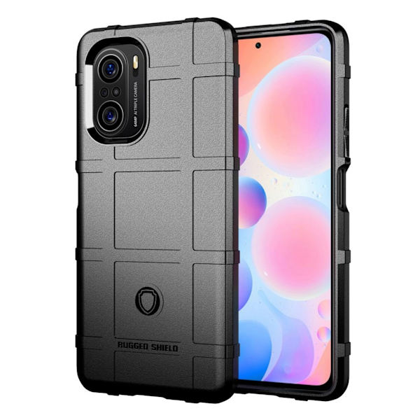 Rugged Shield Etui Xiaomi Redmi K40 / K40 Pro / K40 Pro Plus - Sort Black