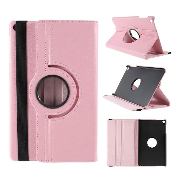 Samsung Galaxy Tab A 10.1 (2019) litchi läderfodral - Rosa Rosa