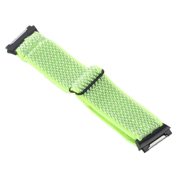 Fitbit Ionic wave pattern nylon watch strap - Yellowgreen Grön