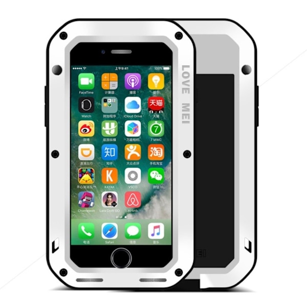 Love mei iPhone 7 / 8 støtsikkert deksel - Hvit White