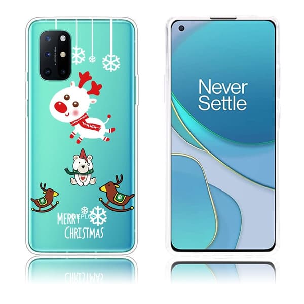 Juleveske til OnePlus 8T - Elg Og Bjørn White