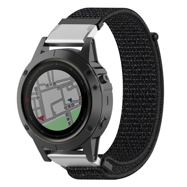 Garmin Fenix 5X / Fenix 5X Plus / Fenix ​​3 / Fenix ​​3 HR 26mm urrem - sort Black