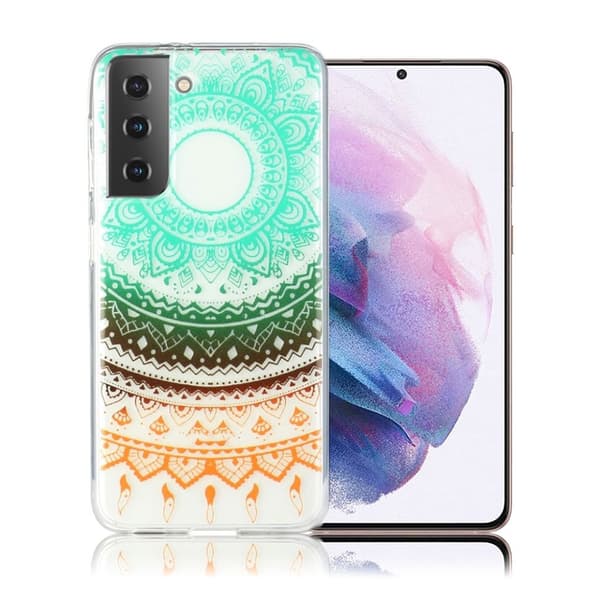 Deco Samsung Galaxy S21 Plus Etui - farverigt mandala blomst Multicolor