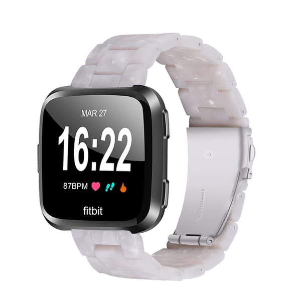 Fitbit Versa 2 / Versa Lite kellon hihna - Helmi Valkoinen White