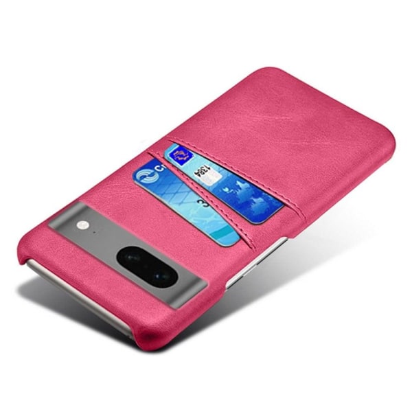 Dual Card Fodral Google Pixel 7a - Rose Rosa