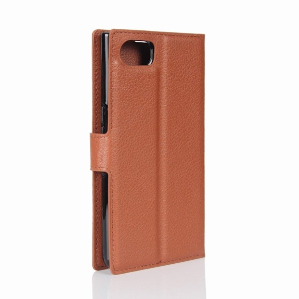 Classic BlackBerry Keyone flip kotelot - Ruskea Brown