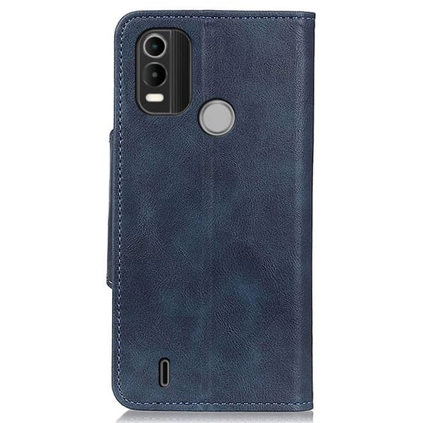 Alpha Nokia C21 Plus flip etui i lær - Blå Blue
