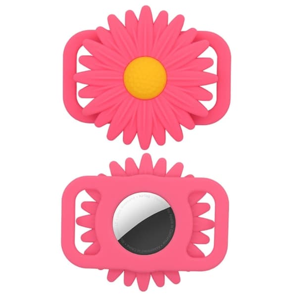 AirTags tusenfrydblomstdeksel i silikon - Rose Pink