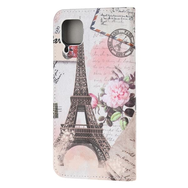 Wonderland Huawei P40 Lite / Nova 6 SE flip etui - Eiffeltårnet Silver grey