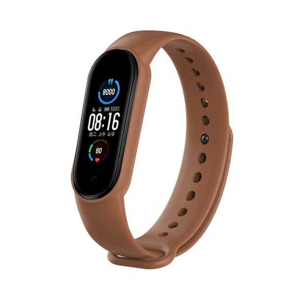 Xiaomi Mi Band 5 hållbar klockarmband - brun Brun