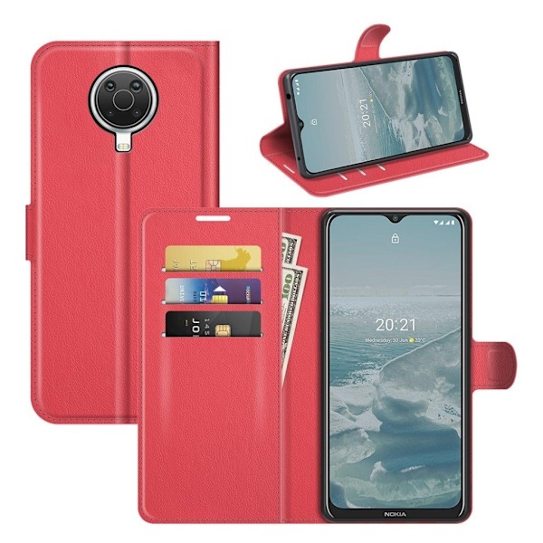 Classic Nokia G20 Läppäkotelo - Punainen Red