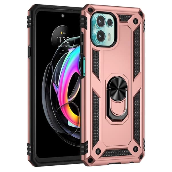 Ring Guard - Motorola Edge 20 Lite - Ruusukulta Pink