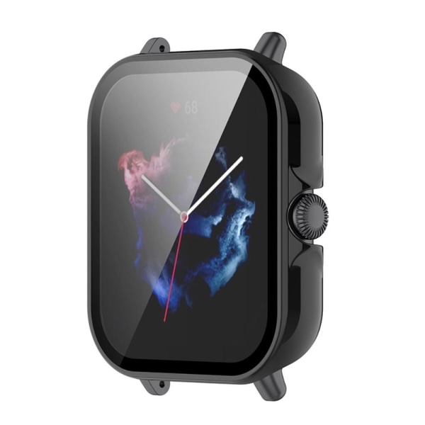 Amazfit GTS 3 ultra-thin cover with tempered glass - Black Svart