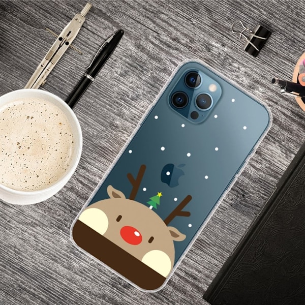 Joulu iPhone 14 Pro tapauksessa - Pullea Peura Brown