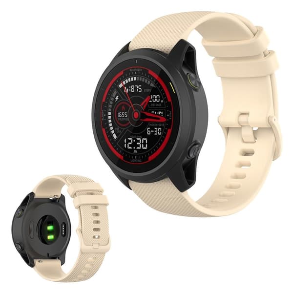 Garmin Forerunner 745 grid silikone rem - Beige Beige