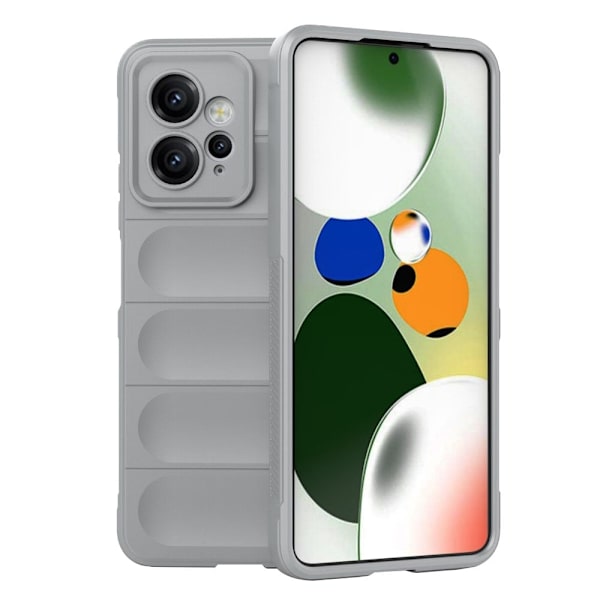 Mjukt greppformat Xiaomi Redmi Note 12 skal - Silver/Grå Silvergrå