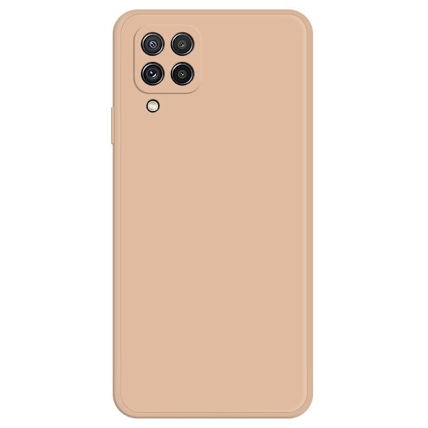 Avfasat gummerat droppskydd för Samsung Galaxy A22 4G - Orange Orange