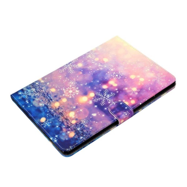 iPad Pro 10.5 (2019) stylish pattern leather case - Snowflake Purple