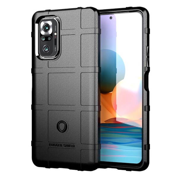 Rugged Shield Xiaomi Redmi Note 10 Pro / Xiaomi Redmi Note 10 Pro Max skal - Svart Svart