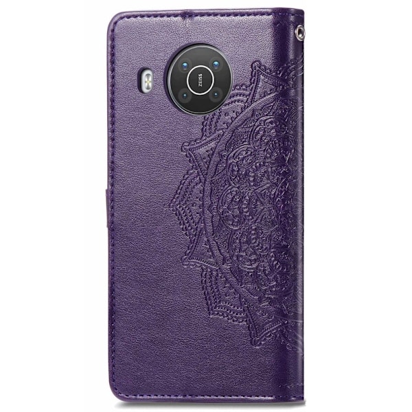 Mandala läder Nokia X10 / Nokia X20 fodral - Lila Lila