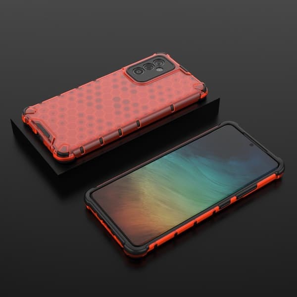 Bofink Honeycomb Samsung Galaxy A82 5G Suojakotelo - Punainen Red