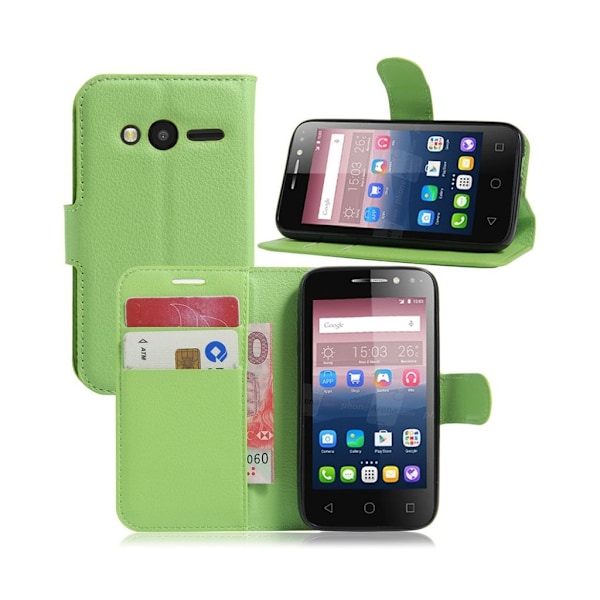 Mankell Alcatel OneTouch Pixi 4 (4) Läderfodral - Grön Grön