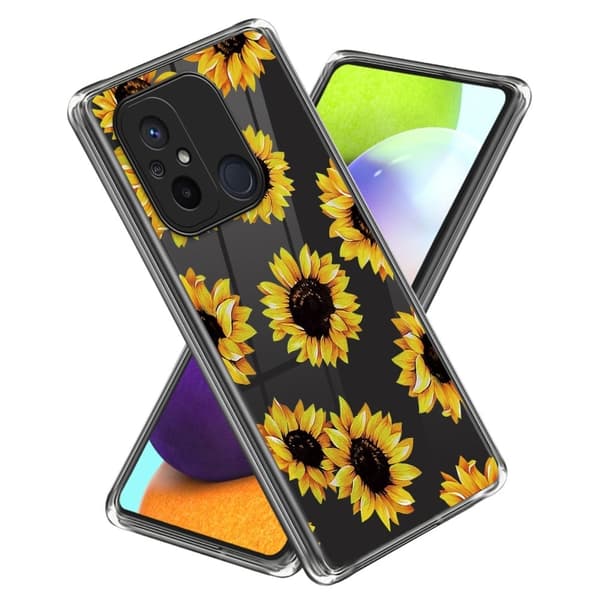 Deco Xiaomi Redmi 12C skal - Solrosor Gul