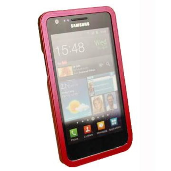 Samsung Galaxy S2 Aluminium Bumper (Hot Pink) Röd