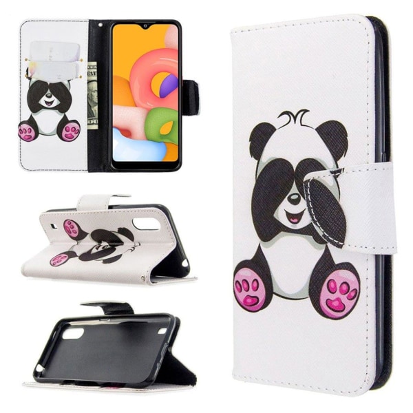 Wonderland Samsung Galaxy A01 flip etui - Baby Panda White