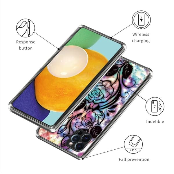 Deco iPhone 16 Pro cover - Drømmerose Multicolor