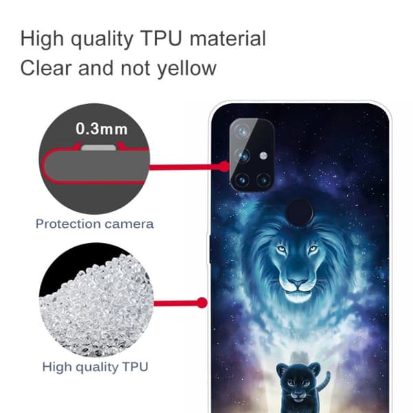 Deco OnePlus Nord N10 5G skal - Lejon Svart