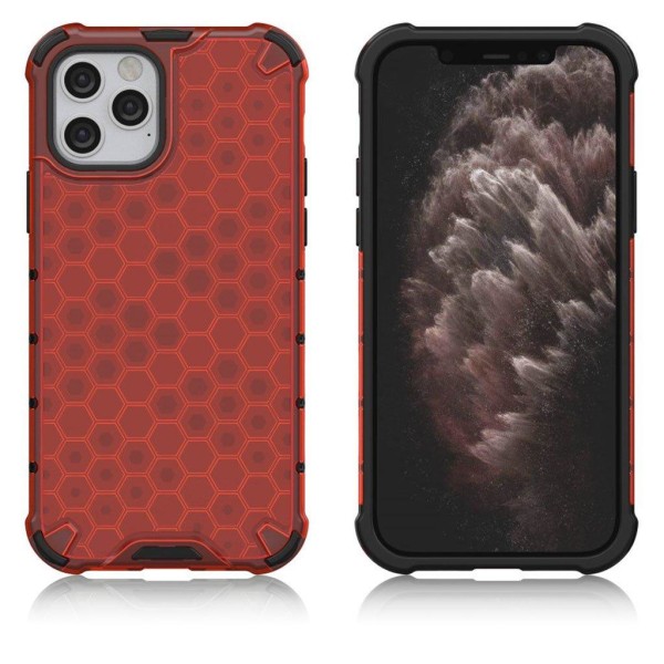 Bofink Honeycomb iPhone 12 / 12 Pro etui - Rød Red