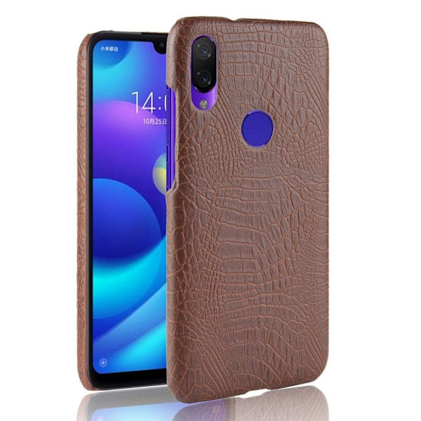 Croco cover - Xiaomi Redmi Note 7 / Note 7S – Kaffe Brown