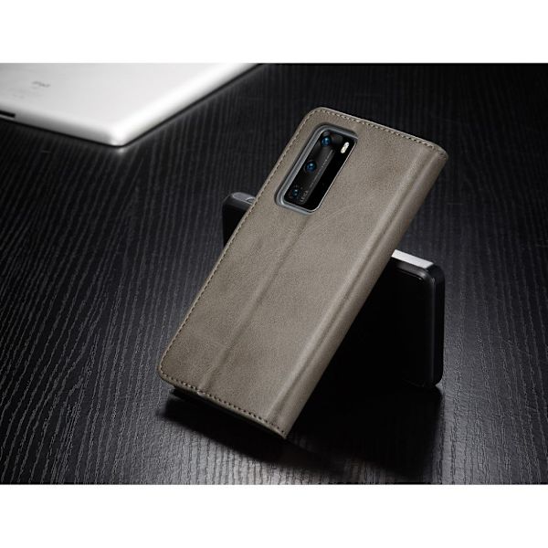 LC.IMEEKE Huawei P40 Flip Etui - Grå Silver grey